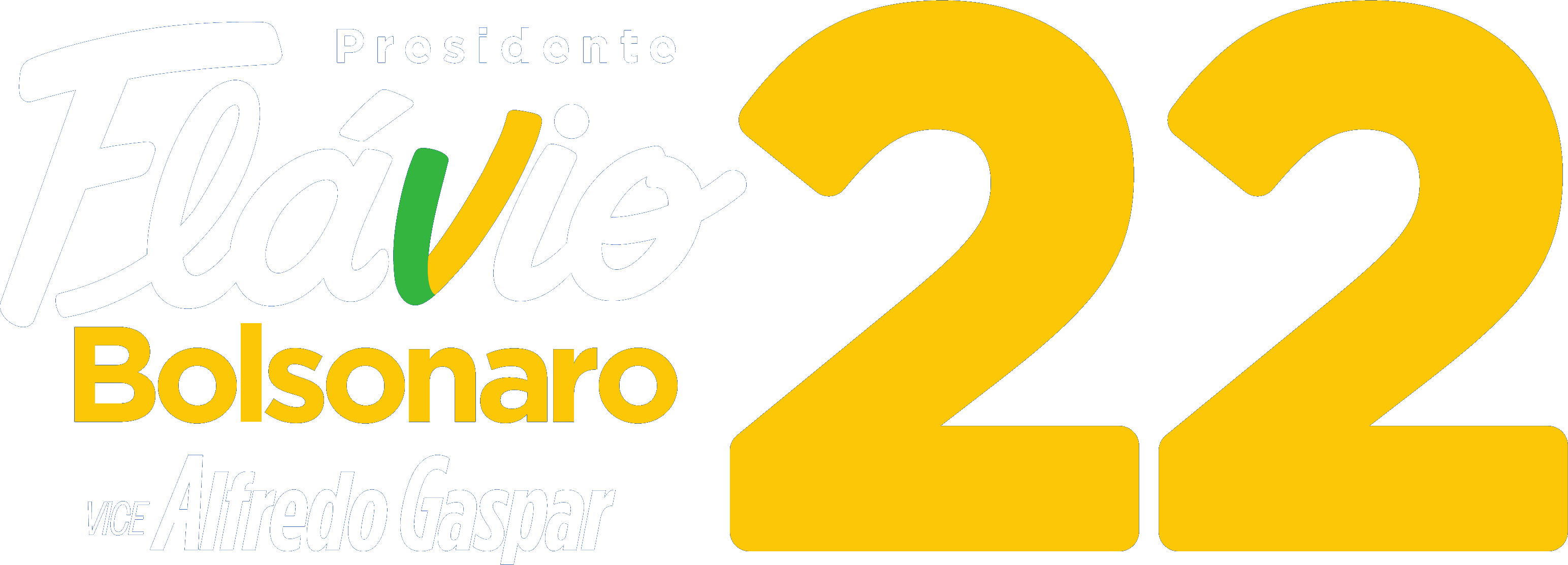Flávio Bolsonaro 22 - Presidente - Vice Alfredo Gaspar